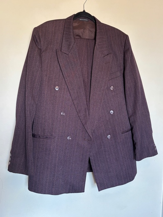 Dino Divinci Other - Vintage Dino Divinci Men's Suit Sz 44L Double Breasted One Blazer Classic Preppy